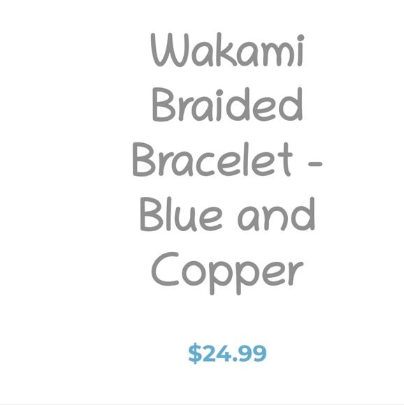 WAKAMI Copper and Blue Beaded Bracelet - Picture 7 of 9